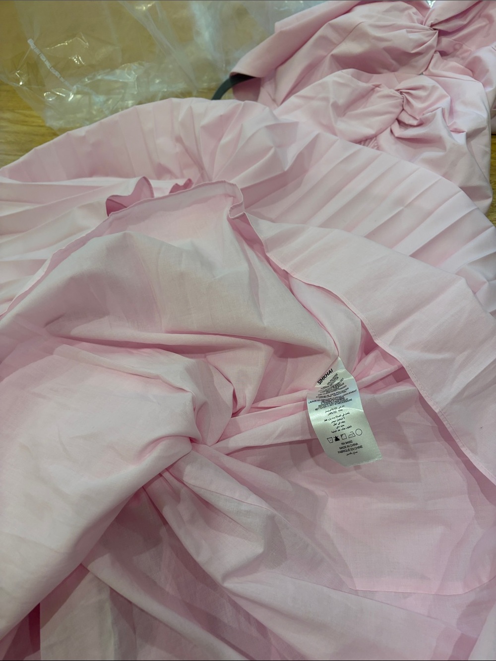 🔥CLEARANCE🔥 NWOT Simkhai V-Neck Detailed Cotton Midi Dress in Pink, Size US 6 - Picture 11 of 12